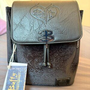 Loungefly Buffy the Vampire Slayer Velvet All-Over Print Drawstring Mini Backpac